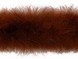 2 Yards - Brown Turkey Medium Weight Marabou Feather Boa 25 Gram