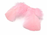 1 Pack - Light Pink Dyed Turkey T-Base triangle Body Plumage Feathers 0.50 Oz.