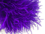 6 Inch Strip - Purple Ostrich Fringe Trim Feather