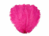 10 Pieces - 11-13" Hot Pink  Bleached & Dyed Ostrich Drabs Body Feathers