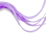 6 Pieces - XL Solid Lavender Thick Long Whiting Farm Rooster Saddle Hair Extension Feathers
