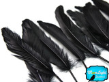 1 Pack - Black Goose Satinettes Loose Feathers - 0.3 Oz.