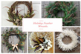 Holiday Feather Wreaths