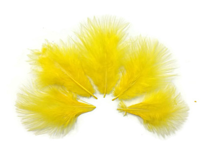 Yellow Feathers for Crafts