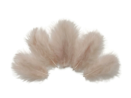1/4 Lb - Nude Turkey Marabou Short Down Fluffy Loose Wholesale Feathers (Bulk)