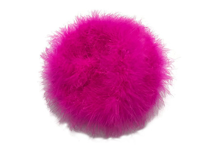 6ft Pink & Yellow Blacklight Reactive Maribou Feather Boa