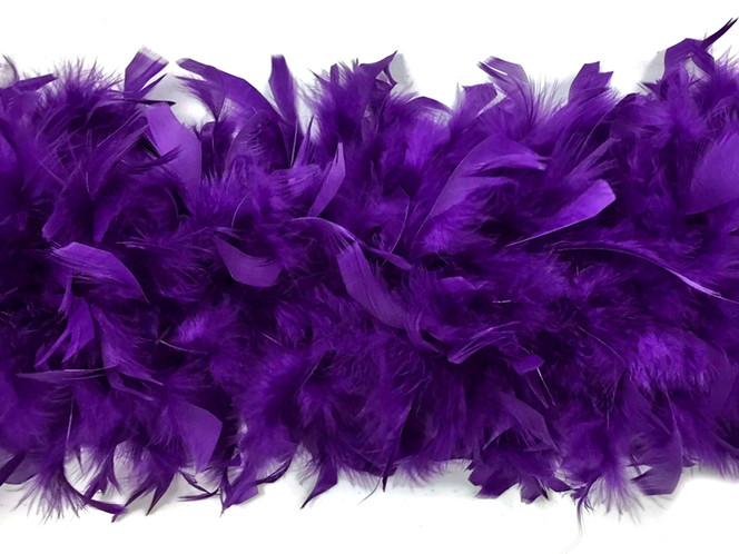 Feathers - Marabou Feather Boa - Purple - 6ft