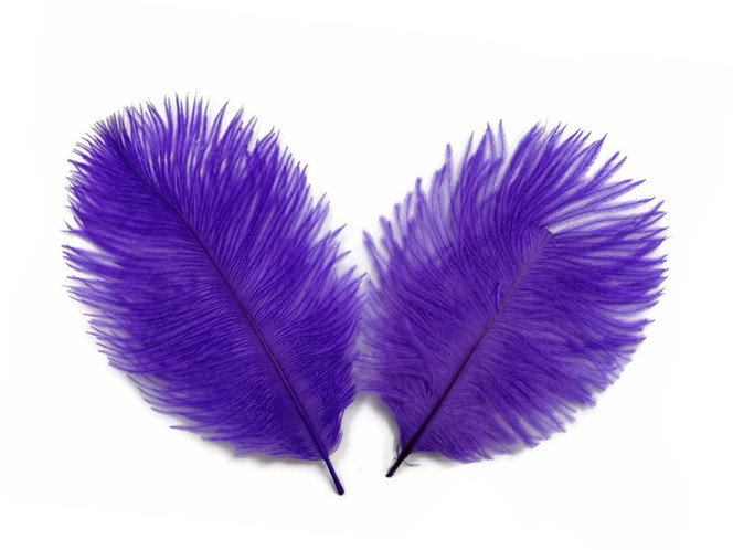 1 Pack - Purple Ostrich Small Confetti Feathers 0.3 Oz