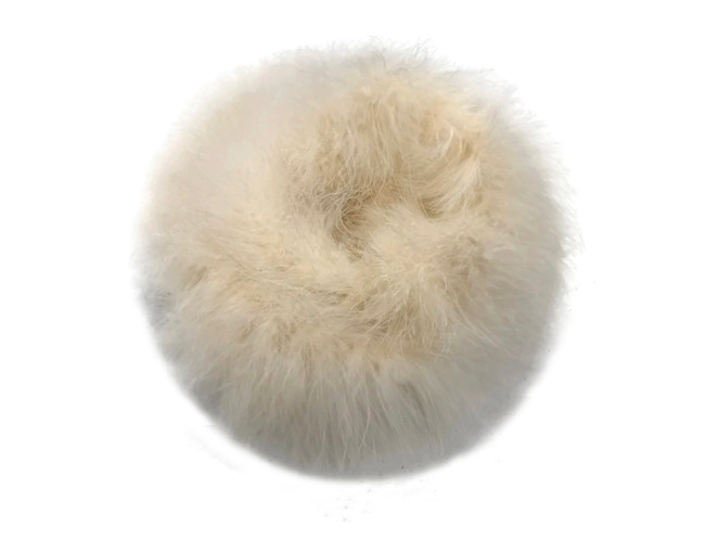 2 Yards - Ivory Turkey Medium Weight Marabou Feather Boa 25 Gram