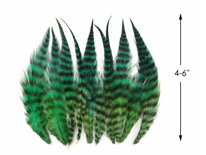 1 Dozen - Short Bluemoon Whiting Farm Rooster Saddle Hair Extension Feather Blendz