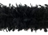 2 Yards - Black Heavy Weight Chandelle Feather Boa | 80 Gram