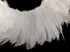 1 Yard - Natural White Strung Rooster Schlappen Wholesale Feathers (Bulk)