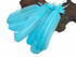 6 Pieces - Light Blue Turkey Rounds Secondary Wing Quill Feathers