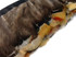 Natural multicolor rustic feather trim