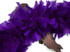 2 Yards - Purple Heavy Weight Turkey Flat Feather Boa, 150 Gram