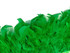 1 Yard – Kelly Green Chandelle Turkey Fluffy Feather Trim 