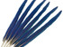 Complete Set of 6 - 21-22" Iridescent Blue And Yellow Macaw Tail Feather Set - Rare-