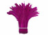 1/2 Yard - 8-10" Fuchsia Pink Strung Natural Bleach & Dyed Rooster Coque Tail Wholesale Feathers (Bulk)