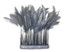 1 Dozen - Grey Stripped Rooster Coque Tail Feathers