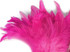 1 Yard - Hot Pink Bleached & Dyed Strung Rooster Schlappen Wholesale Feathers (Bulk)