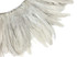 4 Inch Strip - 4-6" Natural White Strung Natural Bleach Rooster Coque Tail Feathers