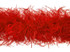 2 Yards - Red 3 Ply Ostrich Medium Weight Fluffy Feather Boa