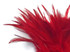 1 Yard – 4-6” Dyed Red Strung Chinese Rooster Saddle Wholesale Feathers (Bulk) 