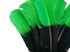 High quality black and green turkey feathers. These dip dyed feathers have a round tip and can be used for quill pens, crafts, decor, and more.