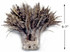 1 Yard - 6-7" Natural Grey Chinchilla Strung Chinese Rooster Saddle Wholesale Feathers (Bulk)