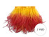 1 Yard - Fiery Red Ombre Ostrich Fringe Trim Wholesale Feather (Bulk)