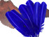 1 Lb. - Royal Blue Turkey Tom Rounds Secondary Wing Quill Wholesale Feathers (Bulk)