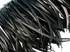 1 Yard - Black Goose Biots Stripped Wing Wholesale Feather Trim