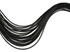 10 Pieces - Solid Black Thin Long Rooster Hair Extension Feathers