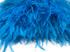 6 Inch Strip - Turquoise Blue Ostrich Fringe Trim Feather