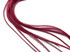 6 Pieces - Solid Claret Thick Long Rooster Hair Extension Feathers