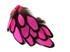 1 Dozen - Hot Pink Whiting Farms Laced Hen Saddle Feathers