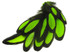 1 Dozen - Lime Green Whiting Farms Laced Hen Saddle Feathers