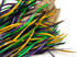 1 Yard - Mardi Gras Goose Biots Stripped Wing Wholesale Feather Trim