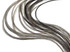 10 Pieces - Solid Gray Thin Long Rooster Hair Extension Feathers