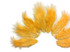 1 Dozen - Solid Tangerine Mini Rooster Chickabou Fluff Whiting Hair Feathers