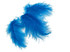 1 Pack - Turquoise Blue Turkey Marabou Short Down Fluff Loose Feathers 0.10 Oz.