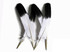 1/4 lbs. - Black Tipped Tom Turkey Rounds Imitation "Eagle" Wholesale Feathers (Bulk)