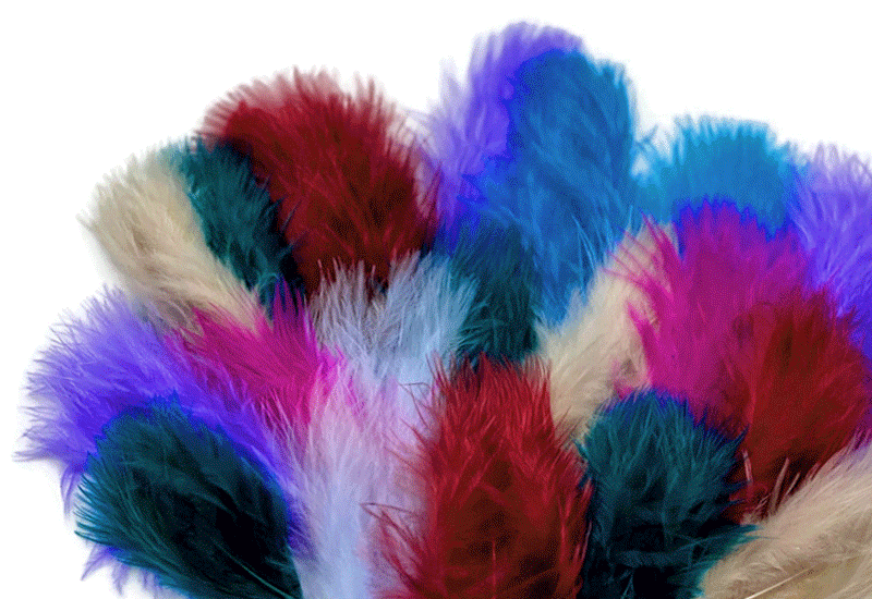 5-7 Inches Purple Ostrich Feathers. 5 Soft Fluffy Bird Decorations for  Making Fans for Costumes. A Small Dyed Colored Plume for Masks 
