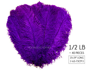 WHOLESALE Plum Purple Ostrich Feather Trims/FRINGE Bulk Cheap