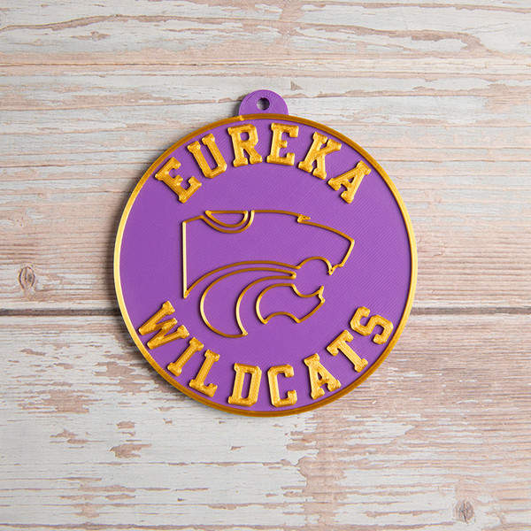 Eureka High School Wildcats Ornament