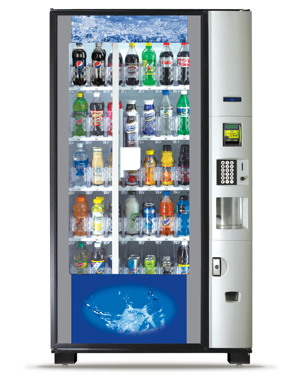 New Crane BevMax Refresh DN-3800-4HC Beverage Vending Machine