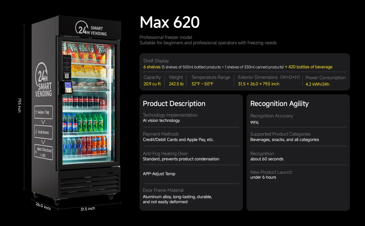HAHA Vending Smart 620 Max Cooler