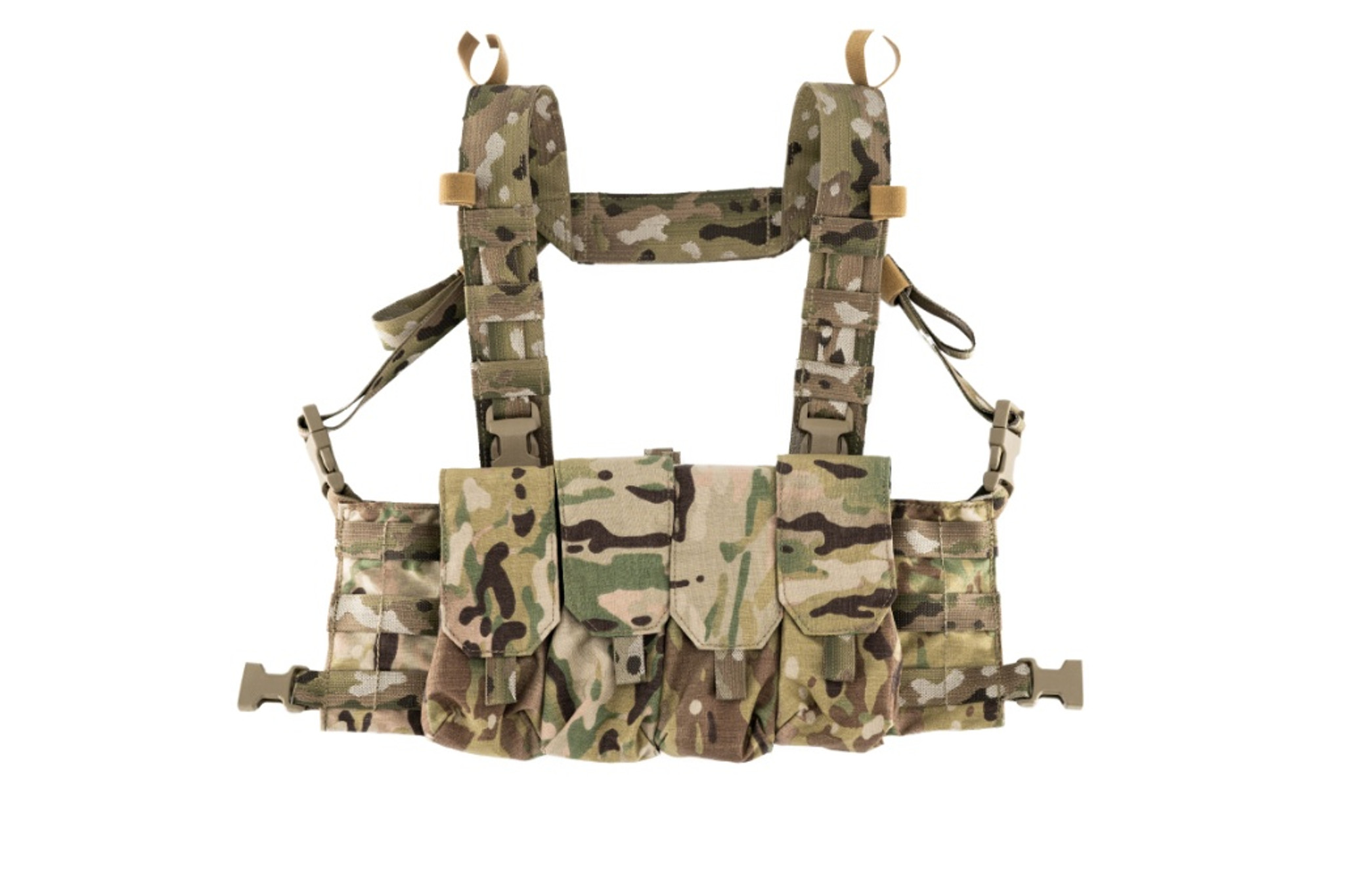 Chest Rig Bag Radio Harness Front Pouch Holster Military Vest Rig Bag  Adjustable