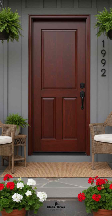 Buenos Aires Ext. - 3 Panel Top Square Traditional Door (36" x 80")
