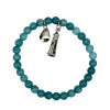 Teal Beaded Lighthouse Bracelet